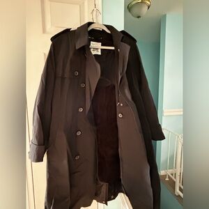 Vintage By Martini Trench Coat with fur inside